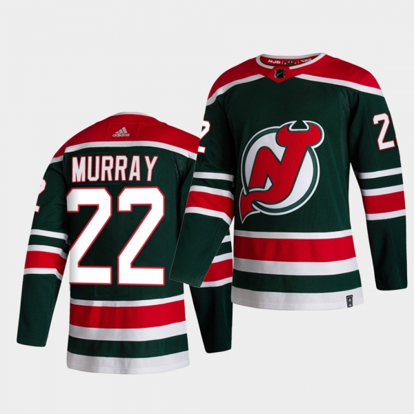 New Jersey Devils 2021 Reverse Retro Ryan Murray Green Special Edition Authentic Jersey