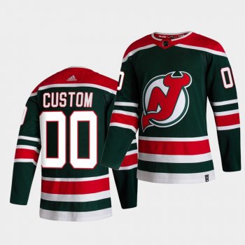 New Jersey Devils 2021 Reverse Retro Custom Green Special Edition Authentic Jersey