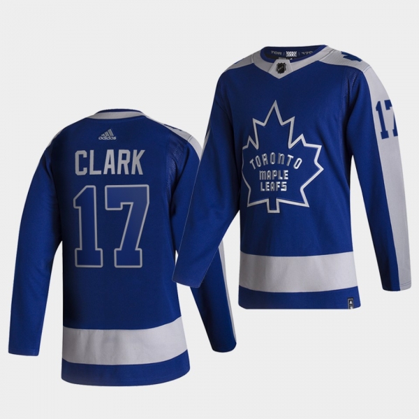 Toronto Maple Leafs 2021 Reverse Retro Wendel Clark Blue Special Edition Authentic Jersey