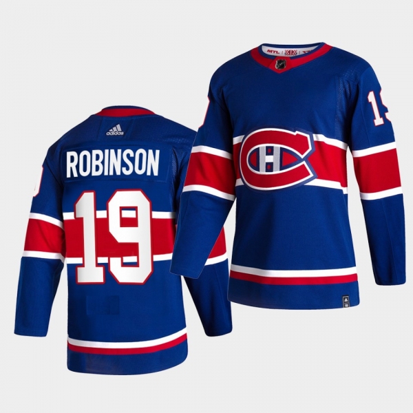 Montreal Canadiens 2021 Reverse Retro Larry Robinson Royal Special Edition Authentic Jersey