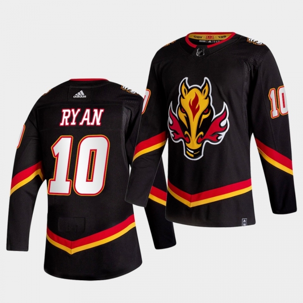 Calgary Flames 2021 Reverse Retro Derek Ryan Black Special Edition Authentic Jersey