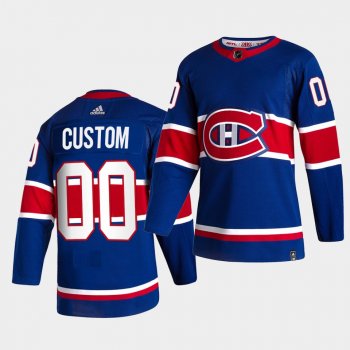 Montreal Canadiens 2021 Reverse Retro Custom Royal Special Edition Authentic Jersey