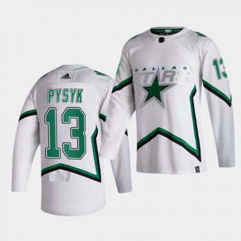 Dallas Stars 2021 Reverse Retro mark pysyk White Special Edition Authentic Jersey