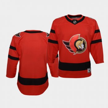 Youth Blank Ottawa Senators 2021 Reverse Retro Red Special Edition Jersey