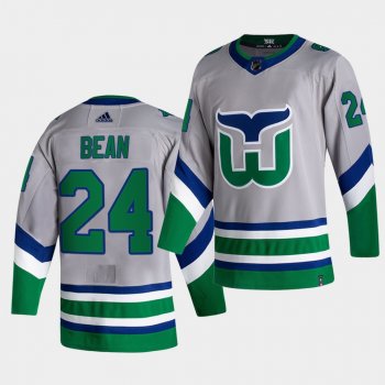 Carolina Hurricanes 2021 Reverse Retro Jake Bean Green Special Edition Authentic Jersey