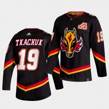 Calgary Flames 2021 Reverse Retro Matthew Tkachuk Black Special Edition Authentic Jersey