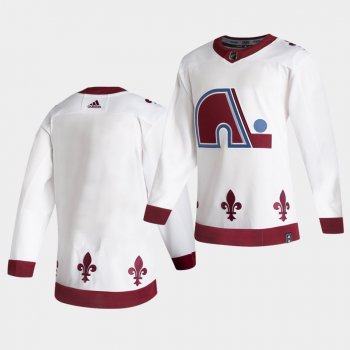 Colorado Avalanche 2021 Reverse Retro Blank White Special Edition Authentic Jersey