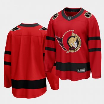 Blank Ottawa Senators 2021 Reverse Retro Red Special Edition Men Jersey