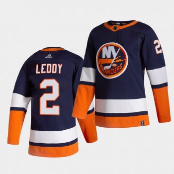 New York Islanders 2021 Reverse Retro nick leddy Navy Special Edition Authentic Jersey