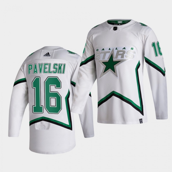 Dallas Stars 2021 Reverse Retro Joe Pavelski White Special Edition Authentic Jersey