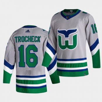 Carolina Hurricanes 2021 Reverse Retro Vincent Trocheck Green Special Edition Authentic Jersey