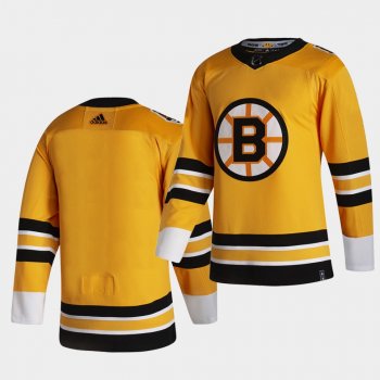 Boston Bruins 2021 Reverse Retro Blank Yellow Special Edition Authentic Jersey