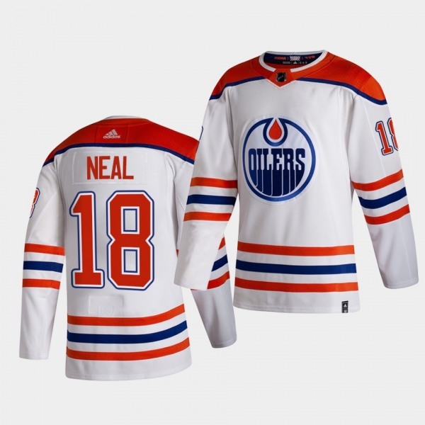 Edmonton Oilers 2021 Reverse Retro James Neal White Special Edition Authentic Jersey