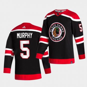 Chicago Blackhawks 2021 Reverse Retro Connor Murphy Black Special Edition Authentic Jersey