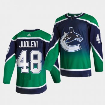 Vancouver Canucks 2021 Reverse Retro Olli Juolevi Green Special Edition Authentic Jersey