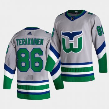 Carolina Hurricanes 2021 Reverse Retro Teuvo Teravainen Green Special Edition Authentic Jersey