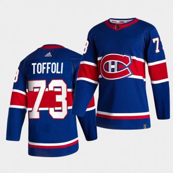 Montreal Canadiens 2021 Reverse Retro Tyler Toffoli Royal Special Edition Authentic Jersey