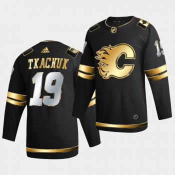 Calgary Flames Matthew Tkachuk 2020-21 Golden Edition Limited Authentic Black Jersey