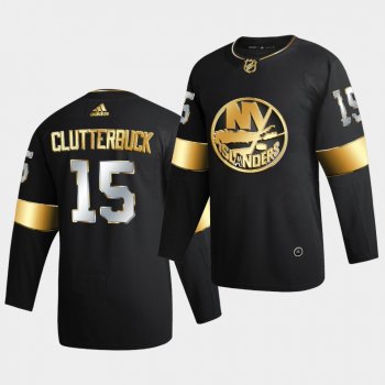 New York Islanders cal clutterbuck 2020-21 Golden Edition Limited Authentic Black Jersey