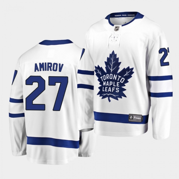 Rodion Amirov Toronto Maple Leafs 2020 NHL Draft White Away Men Jersey