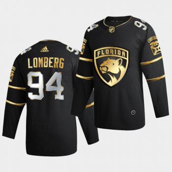 Florida Panthers Ryan Lomberg 2020-21 Golden Edition Limited Authentic Black Jersey