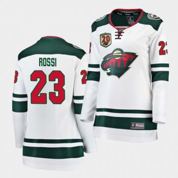 Women's Marco Rossi Wild #23 2020 NHL Draft Away 20th Anniversary Jersey