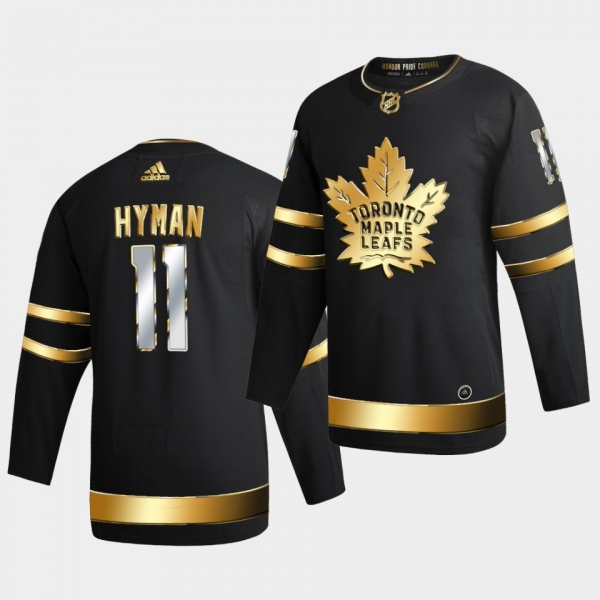 Toronto Maple Leafs Zach Hyman 2020-21 Golden Edition Limited Authentic Black Jersey