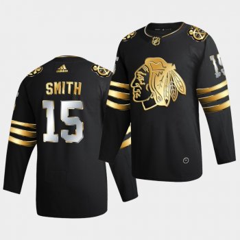 Chicago Blackhawks Zack Smith 2020-21 Golden Edition Limited Authentic Black Jersey