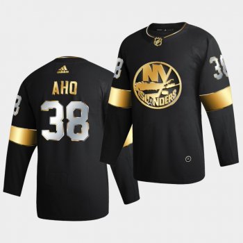 New York Islanders Sebastian Aho 2020-21 Golden Edition Limited Authentic Black Jersey