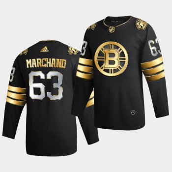 Boston Bruins Brad Marchand 2020-21 Golden Edition Limited Authentic Black Jersey