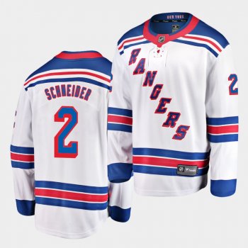 Braden Schneider New York Rangers 2020 NHL Draft White Away Men Jersey