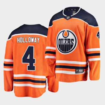 Dylan Holloway Edmonton Oilers 2020 NHL Draft Orange Home Men Jersey