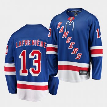 Youth Alexis Lafreniere New York Rangers 2020-21 2020 NHL Draft Blue Home Jersey