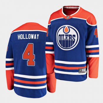 Dylan Holloway Edmonton Oilers 2020 NHL Draft Royal Alternate Men Jersey