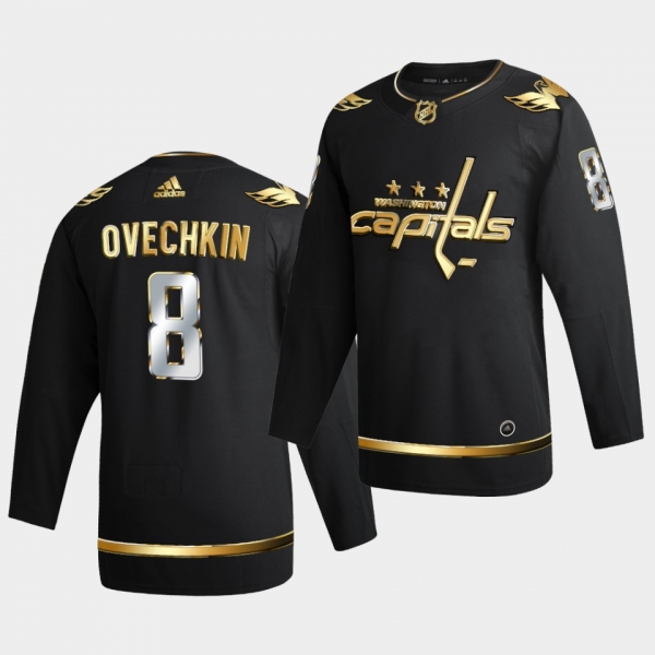 Washington Capitals Alexander Ovechkin 2020-21 Golden Edition Limited Authentic Black Jersey