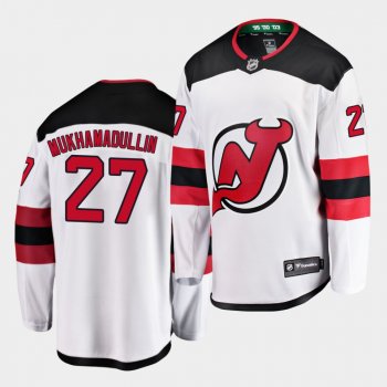 Shakir Mukhamadullin New Jersey Devils 2020 NHL Draft White Away Men Jersey