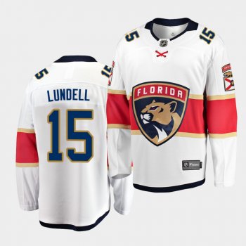 Anton Lundell Florida Panthers 2020 NHL Draft White Away Men Jersey