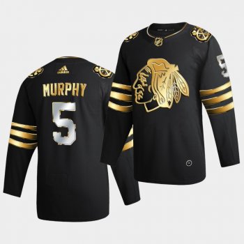 Chicago Blackhawks Connor Murphy 2020-21 Golden Edition Limited Authentic Black Jersey