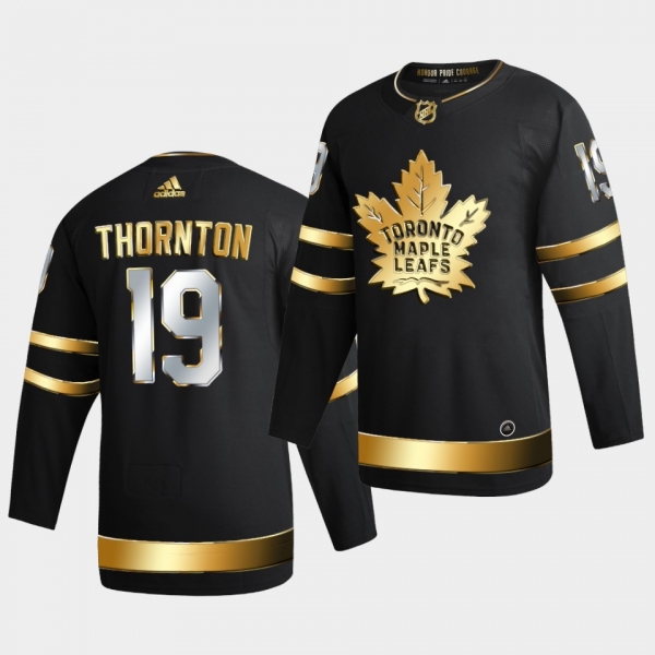 Toronto Maple Leafs Joe Thornton 2020-21 Golden Edition Limited Authentic Black Jersey