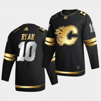 Calgary Flames Derek Ryan 2020-21 Golden Edition Limited Authentic Black Jersey