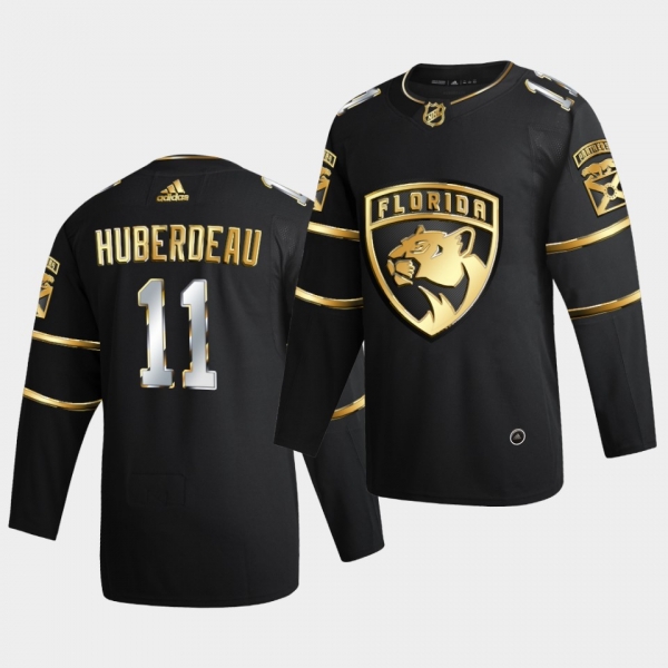 Florida Panthers jonathan huberdeau 2020-21 Golden Edition Limited Authentic Black Jersey