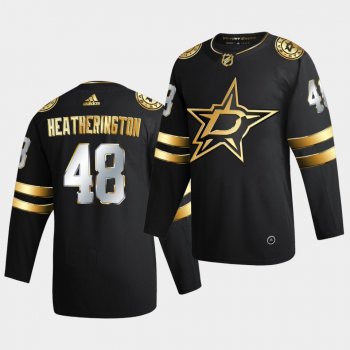 Dallas Stars Dillon Heatherington 2020-21 Authentic Golden Limited Edition Black Jersey