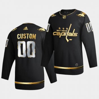 Washington Capitals Custom 2020-21 Golden Edition Limited Authentic Black Jersey