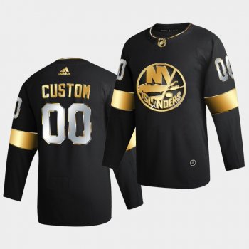 New York Islanders Custom 2020-21 Golden Edition Limited Authentic Black Jersey