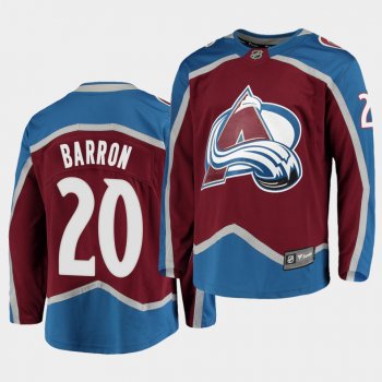 Justin Barron Colorado Avalanche 2020 NHL Draft Burgundy Home Men Jersey