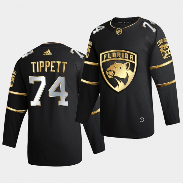 Florida Panthers Owen Tippett 2020-21 Golden Edition Limited Authentic Black Jersey