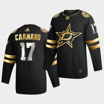 Dallas Stars Nick Caamano 2020-21 Authentic Golden Limited Edition Black Jersey