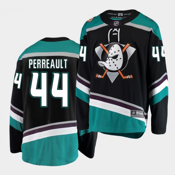 Jacob Perreault Anaheim Ducks 2020 NHL Draft Black Alternate Men Jersey