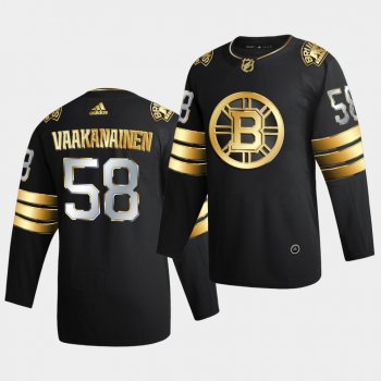 Boston Bruins Urho Vaakanainen 2020-21 Golden Edition Limited Authentic Black Jersey