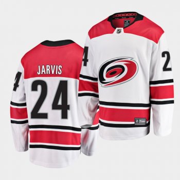 Seth Jarvis Carolina Hurricanes 2020 NHL Draft White Away Men Jersey